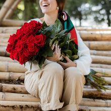 Red Romantic Long Stem Roses
